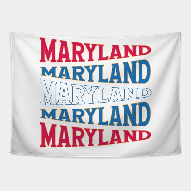 NATIONAL TEXT ART MARYLAND Tapestry by LAVA-ROMA-NOVA