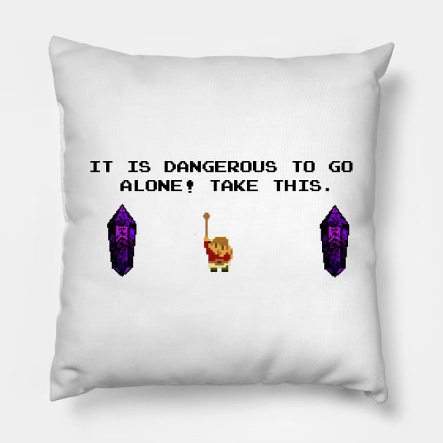 The Paladin's Trusty Spoon...erm Sword (black Text) Pillow by Shampuzle's