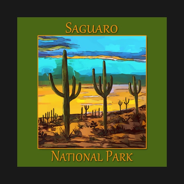 Saguaro from the Saguaro National Park in Arizona by WelshDesigns