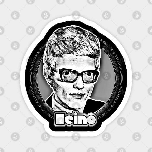 Heino ∆ Vintage Look Fan Design Magnet by DankFutura