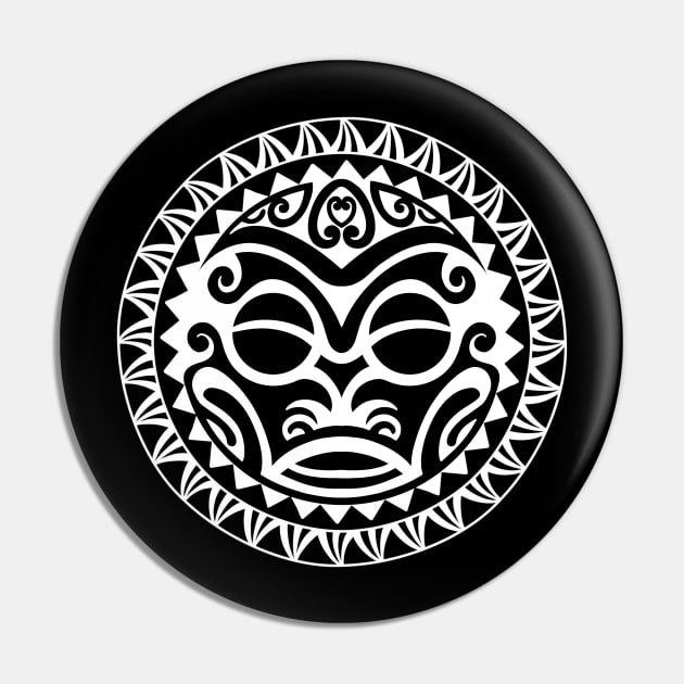 Polynesian tattoo tiki face Pin by Tikitattoo