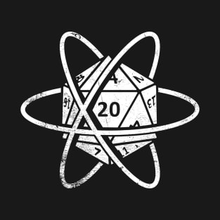 Retro Roleplaying Game D20 Atom T-Shirt