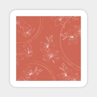 Minimal Abstract Leaf Pattern Magnet