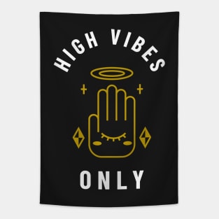 High vibes yoga lover Tapestry