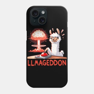 Llamageddon Llama (Back Print) Phone Case