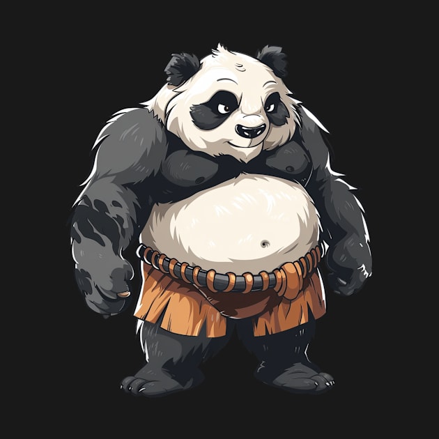 Panda Japanese Sumo Wrestler - Panda Bear Japanese by Anassein.os