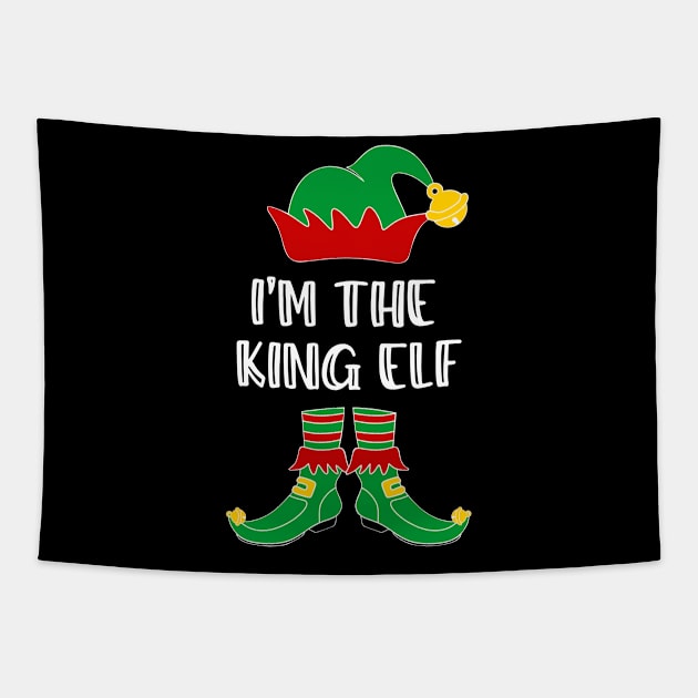 I'm The King Elf Matching Family Group Christmas Tapestry by SloanCainm9cmi