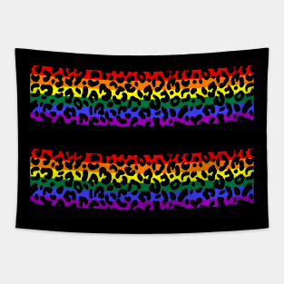 Equality LGBT Pride Awareness Leopard Print Tapestry