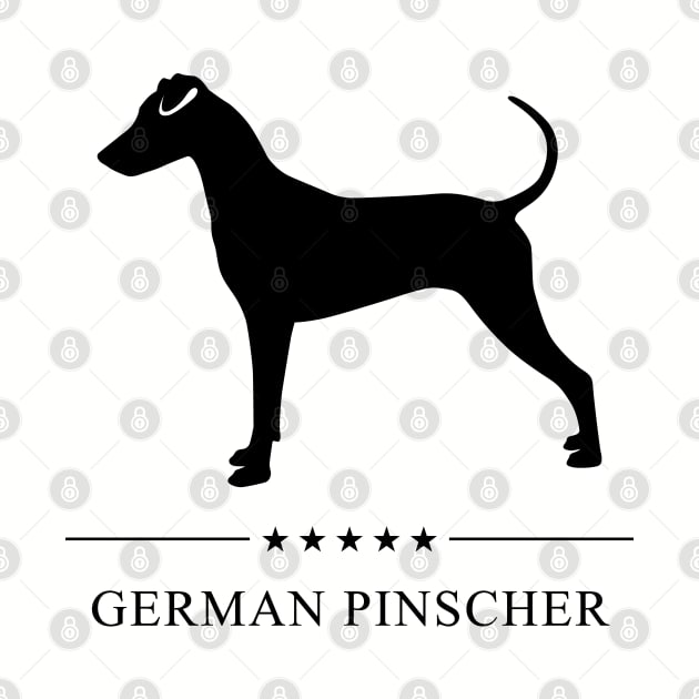 German Pinscher Black Silhouette by millersye