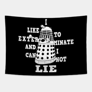 Funny Alien Villain Exterminate Meme 90's Retro Meme Tapestry