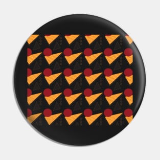 Memphis Abstract - Circles, Triangles, Dots pattern Pin