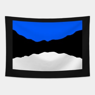 Curving Estonian Flag Tapestry