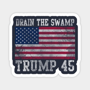 Drain The Swamp Trump 45 Magnet