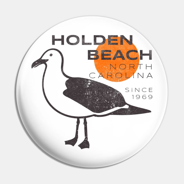 Holden Beach, NC Seagull Sunrise The Family Beach Pin by Contentarama