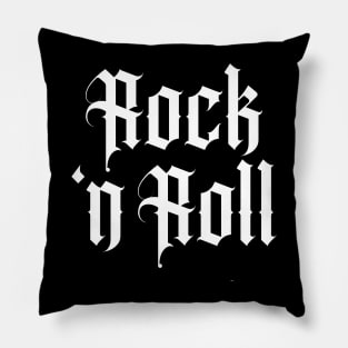 rock n roll tattoo Pillow