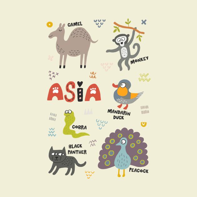 Asian Animals by JunkyDotCom