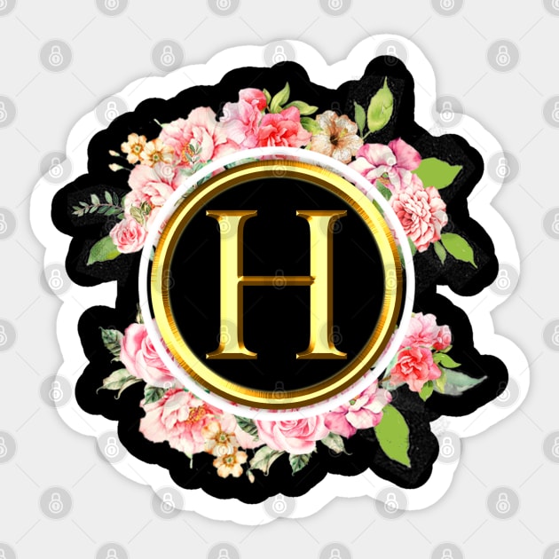 H in Pink - Alphabet - Sticker