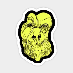 Angry Yellow Man Magnet