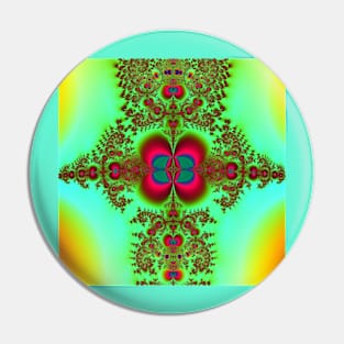 Bohemian Rapture Fractal Abstract Pin