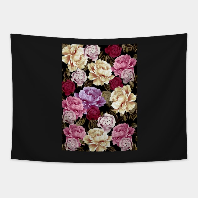 Peony Tapestry by Kaeyeen