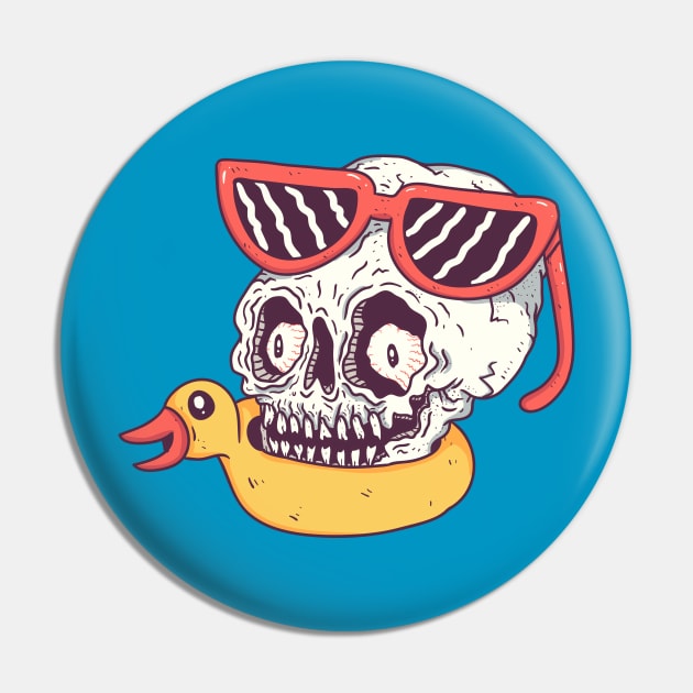 beach skull Pin by hex