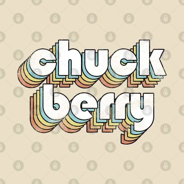 Chuck Berry - Retro Rainbow Letters by Dimma Viral