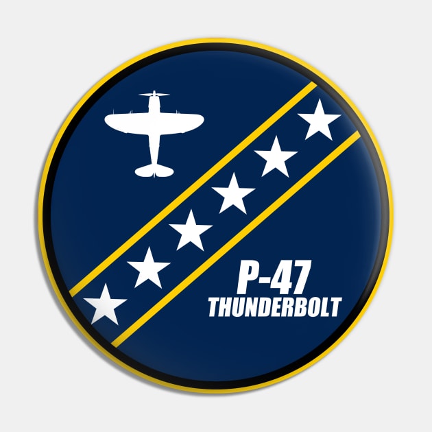 P-47 Thunderbolt Pin by Tailgunnerstudios
