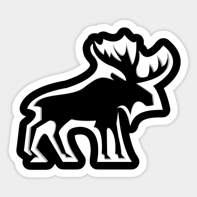 Moose Moose Sticker Teepublic
