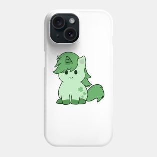 Cute Green Clover Unicorn Phone Case