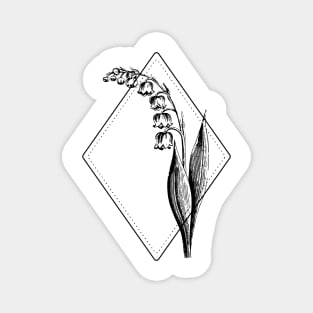 May Birth Flower Lily of the Valley Magnet