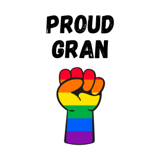 Proud Gran Rainbow Pride T Shirt Design T-Shirt