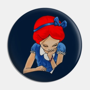 Alice in Readerland Pin