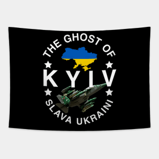 The Ghost Of Kyiv Slava Ukraini Tapestry