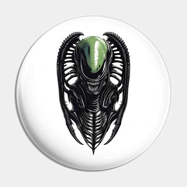 The green Xenomorph Pin by AlienCollectors