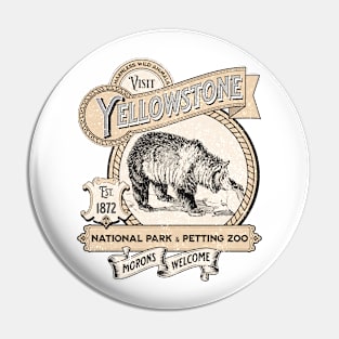 Yellowstone National Park and Petting Zoo Pin