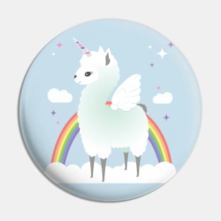 Llamacorn Pegasus Pin