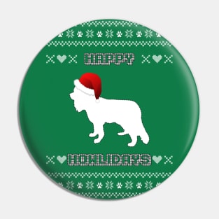 Cavalier King Charles Spaniel Ugly Christmas Sweater Pin