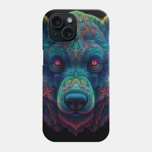 Neon Bear Phone Case