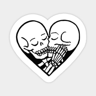 Skeleton Heart Magnet