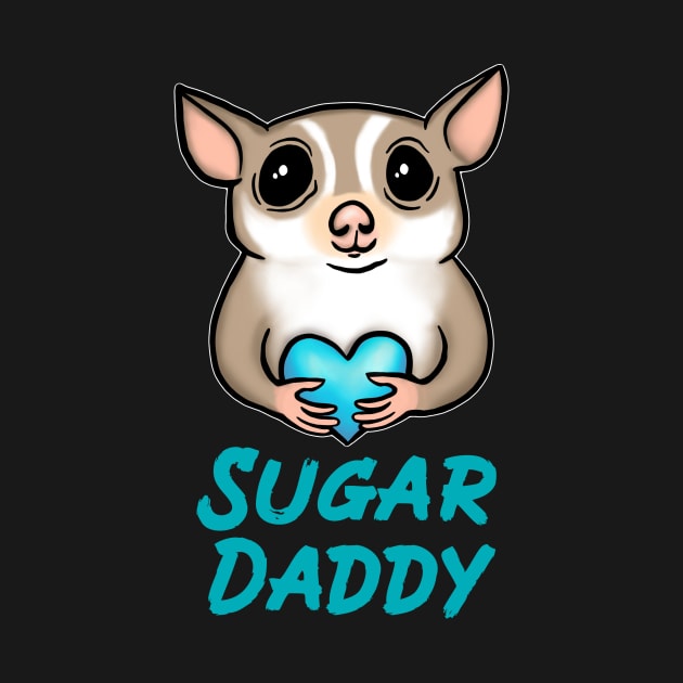 Sugar Daddy, Blue, for Sugar Glider Lovers by Mochi Merch