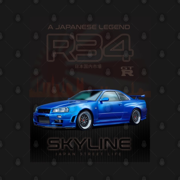 Skyline R34 by hardtbonez