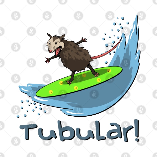 Surfing opossum tubular by Simmerika