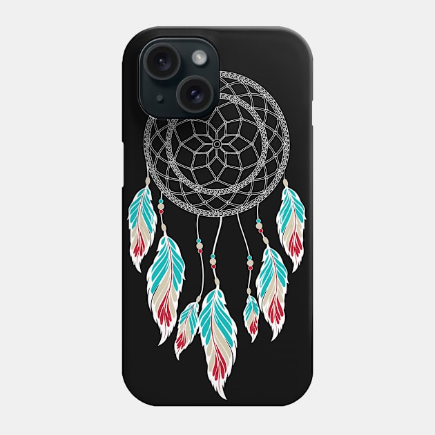 Colorful Dream Catcher with Feathers Phone Case by CaptainHobbyist