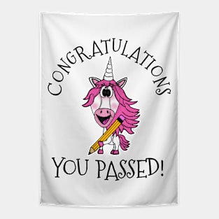 Exam Unicorn Congratulations You Passed GCSEs ALevels Tapestry