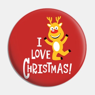 I Love Christmas Pin