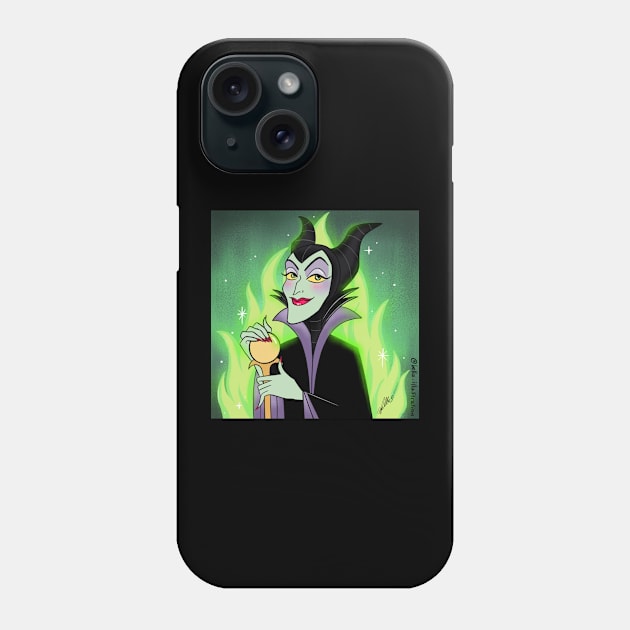 Green Villain Phone Case by Bella Illustration 