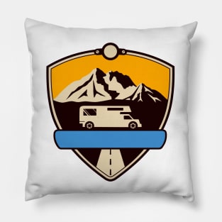Mountains, Adventure, Travel, Camping, Nature Pillow
