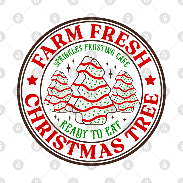 Farm Fresh Christmas Tree, Retro Christmas, Christmas T-Shirt by Hobbybox