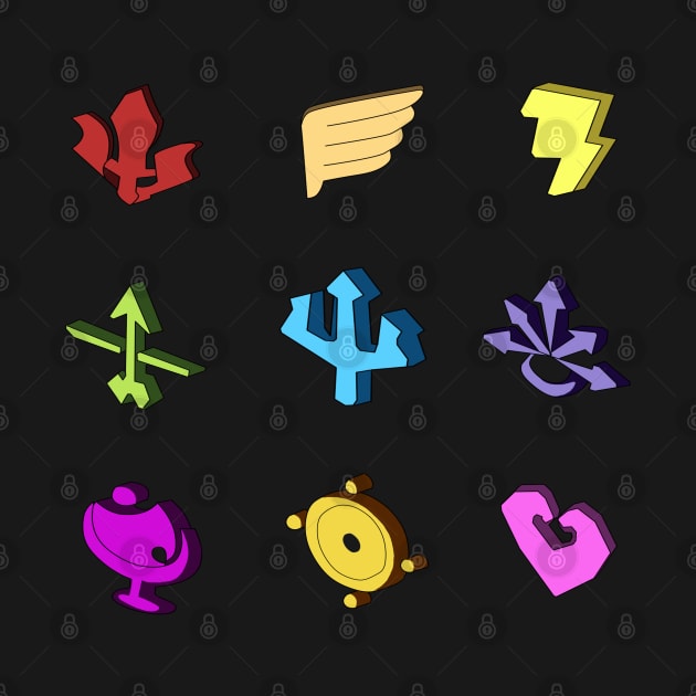 Hades Game God Symbols by CieloMarie