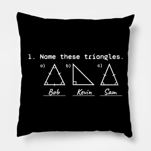 Name These Triangles Pillow by NyskaTiden